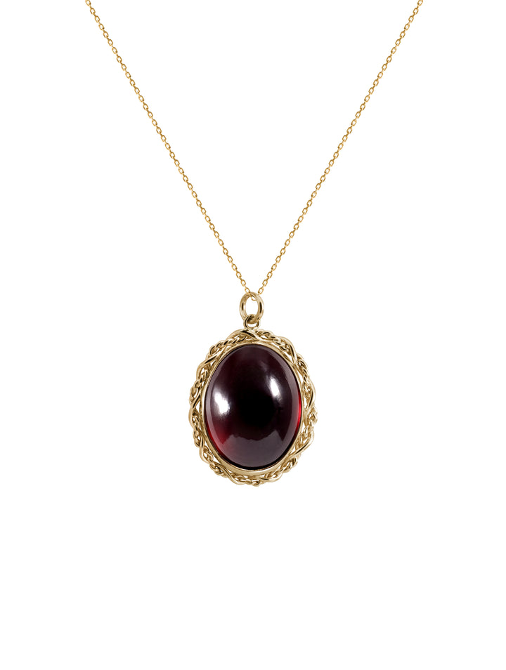 Zoe Necklace in Garnet