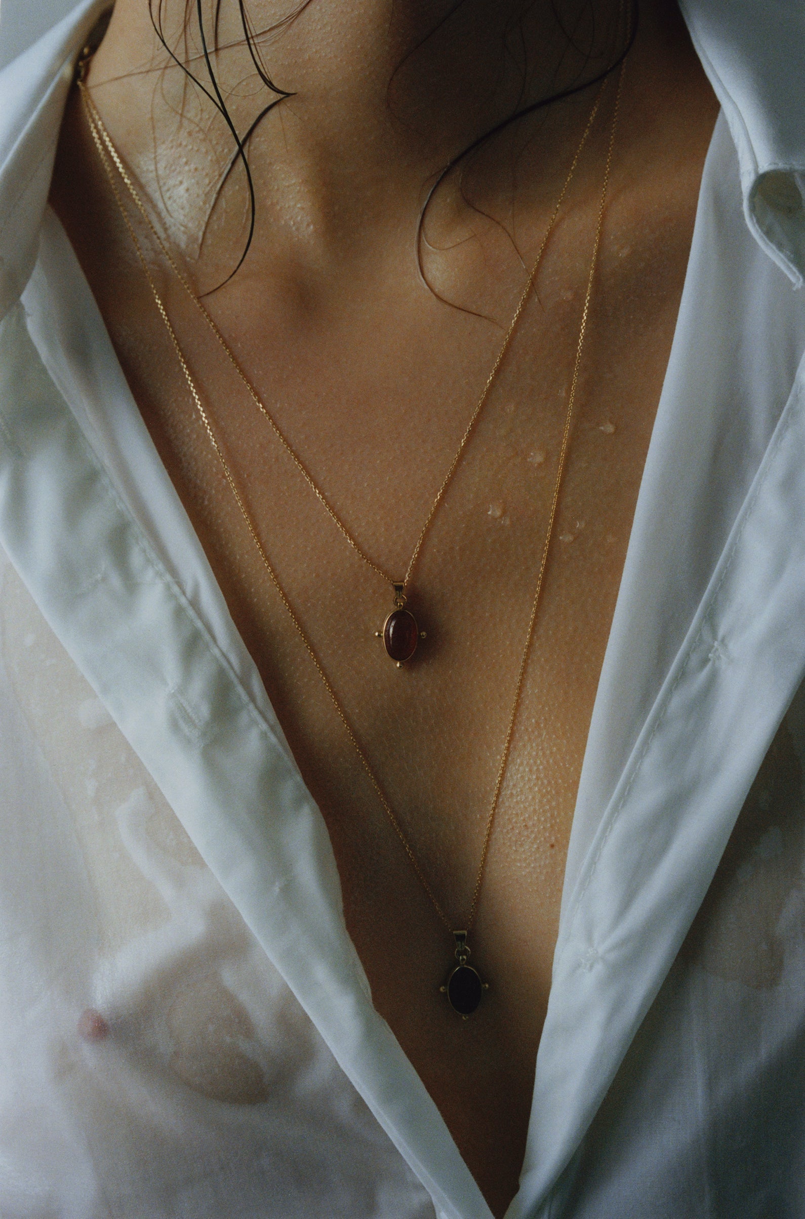 Black Lilac Necklace